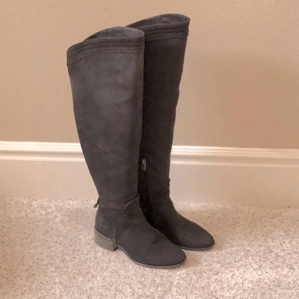 VINCE CAMUTO WIDE CALF KARINDA BLACK MAJICO OVER KNEE BOOT